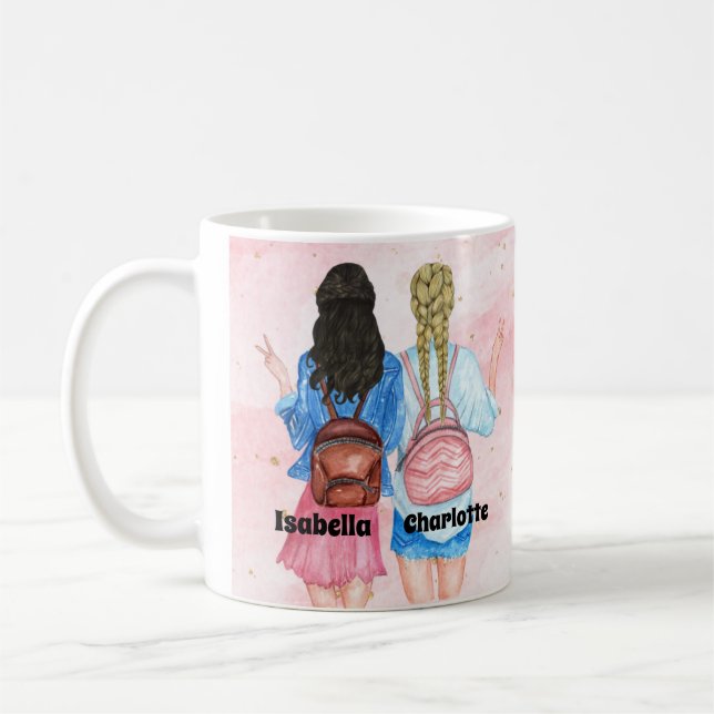 Caneca De Café Melhores Amigos Personalizados (Esquerda)
