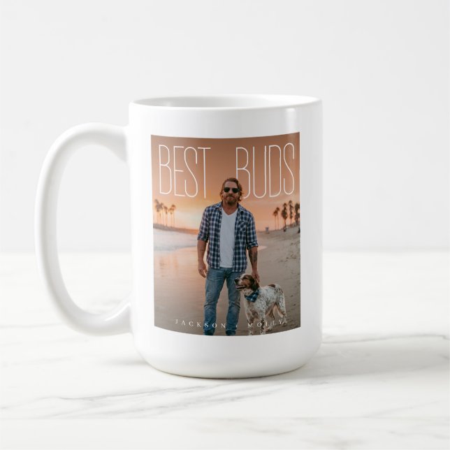 Caneca De Café Melhores Amigos Pets PhotoPop (Esquerda)