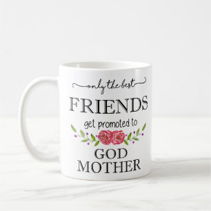 Caneca De Café Melhores amigos promovidos à mãe do deus