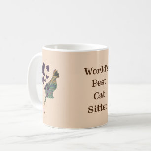 Caneca De Café Melhores Corações de Gato do Mundo Obrigado