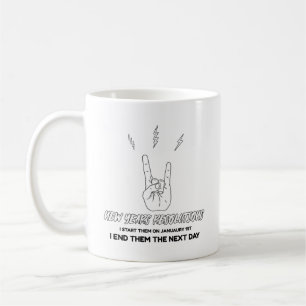 Caneca De Café Melhores intenções das resoluções de anos novo