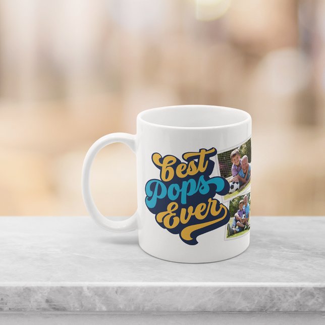Caneca De Café Melhores Pop | Vovô Foto (Criador carregado)