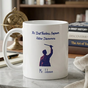 Caneca De Café Melhores Professores Empoderam Futuros Descobridor