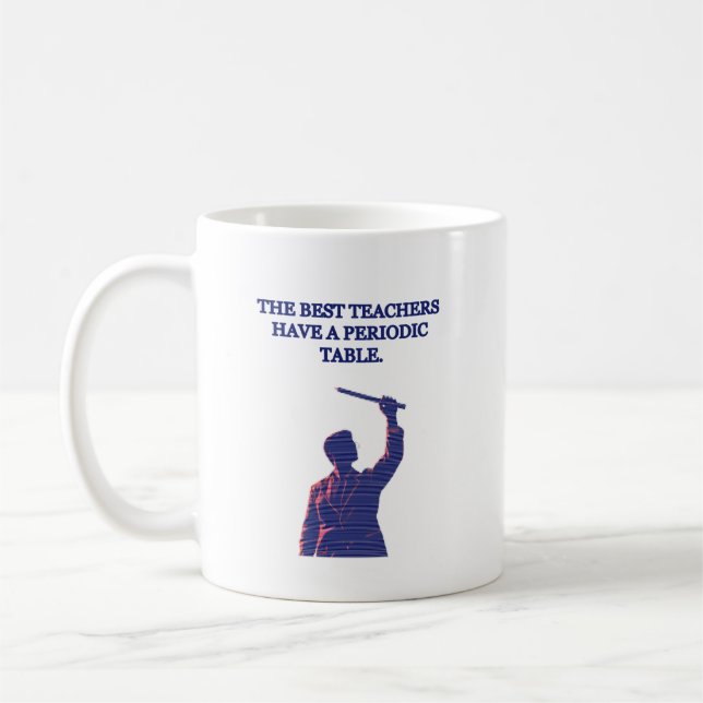 Caneca De Café Melhores Professores Têm uma Tabela Periódica Ciên (Esquerda)