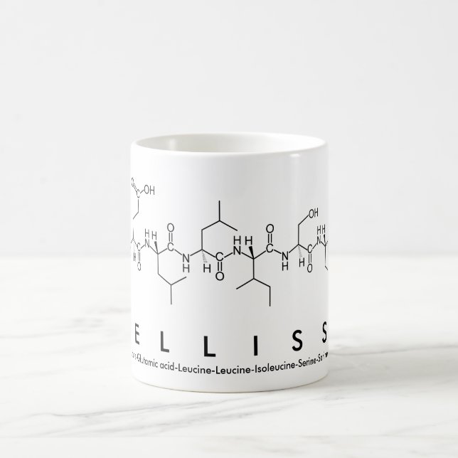 Caneca De Café Mellissa peptide nome mug (Centro)