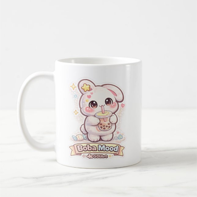 Caneca De Café Mello the Mochi Bunny - Boba Mood  (Esquerda)