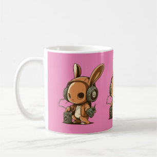 Caneca De Café Melódico Bunny: Uma Viagem Musical