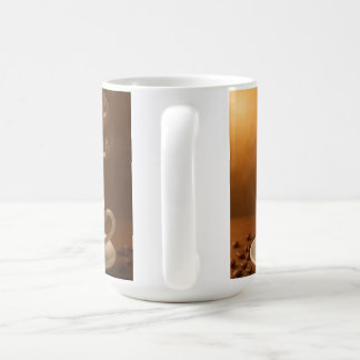 Caneca De Café "Melodies in Steam: Musical Coffee Cup Art Mug"