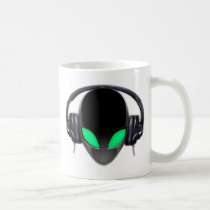 Caneca De Café Melómano estrangeiro DJ - cetáceo liso