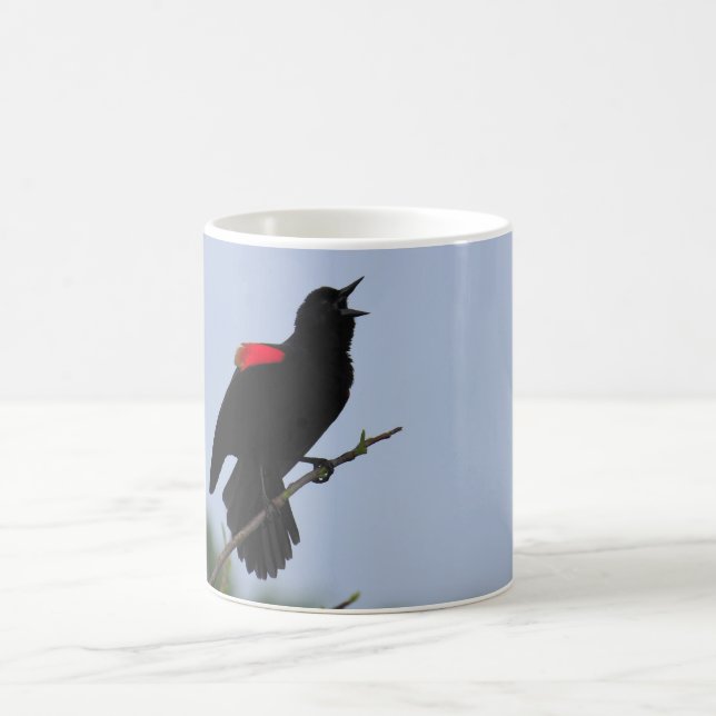 Caneca De Café melro Vermelho-voado (Centro)