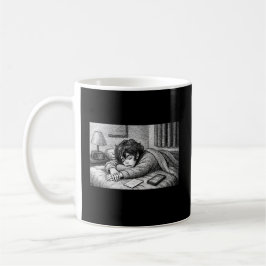 Caneca De Café Melting Into Bed • Aesthetic Exhaustion Mug