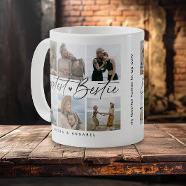 Caneca De Café 'Meluciosa Melhor Amiga' Colagem de Fotos Souvenir