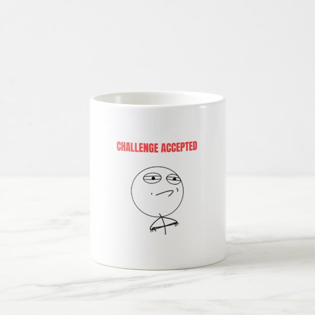Caneca De Café Membro Aceito do Desafio (Centro)
