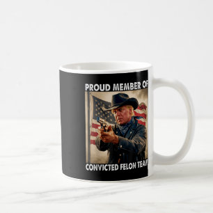 Caneca De Café Membro Da Equipe Felon Condenada Donald Trump 2024