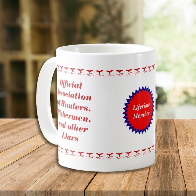 Caneca De Café Membro da vida desportista Liars Club Mug (Criador carregado)