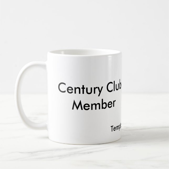 Caneca De Café Membro de clube do século (Esquerda)
