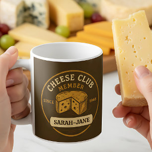 Caneca De Café Membro do clube de queijo presente de queijo
