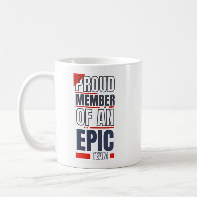Caneca De Café Membro Orgulhoso de um Escritório de Trabalho de E (Esquerda)