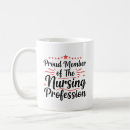 Caneca De Café Membro Orgulhoso Enfermagem Presente Artístico Per