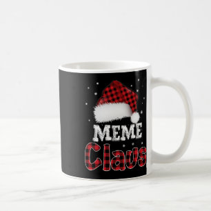 Caneca De Café Meme Claus Christmas Red Xadrez Pajama Match