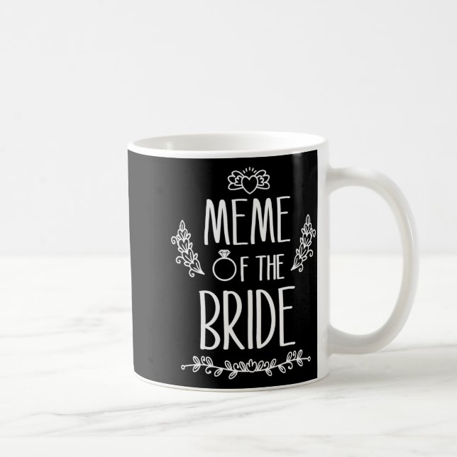 Caneca De Café Meme da Família da Noiva Festa de Casamento (Direita)