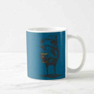Caneca De Café Meme de animal engraçado sapo bebendo café gelado 