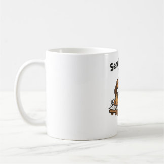 Caneca De Café Meme de cachorro preguiçoso desenho animado