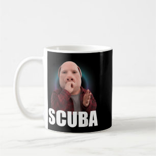 Caneca De Café Meme de Dança de Mergulho Engraçado Meme do Porco