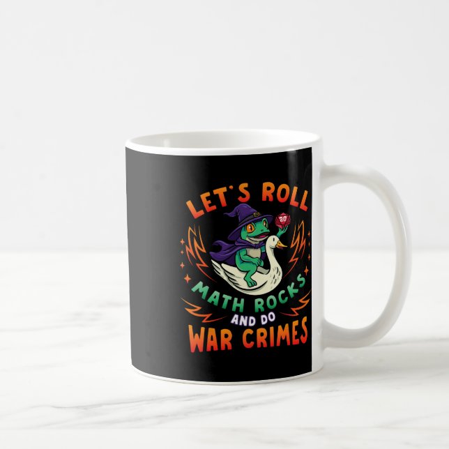 Caneca De Café Meme de Ganso Sapo Vamos Rolando Matemática Rochas (Direita)