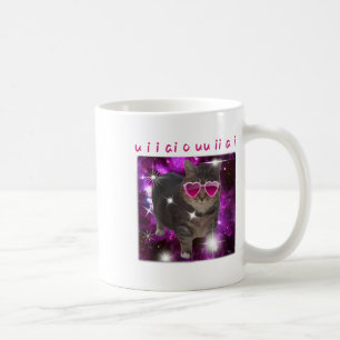 Caneca De Café Meme de Gato Engraçado Dia dos Namorados Amante de