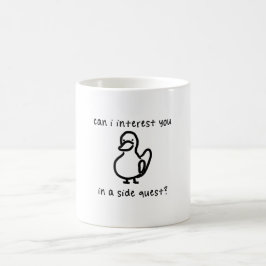 Caneca De Café Meme de Jogo Missão Secundária