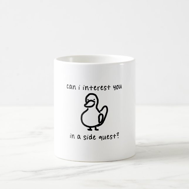 Caneca De Café Meme de Jogo Missão Secundária (Centro)