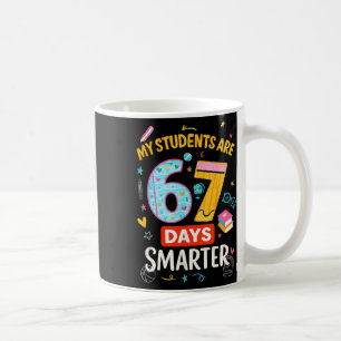 Caneca De Café Meme Divertido67 Meus Alunos São 67 Dias Mais Inte