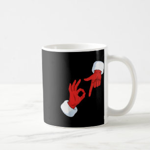 Caneca De Café Meme Divertido 67 Santa Mãos Gestual Six Seven Gír