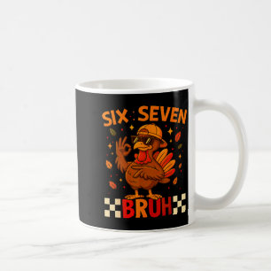 Caneca De Café Meme Divertido Seis Sete Peru Crianças Bruh, 67 Di