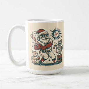 Caneca De Café Meme do Beisebol de Natal do Papai Noel 67