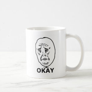 Caneca De Café Meme do Cara Okay
