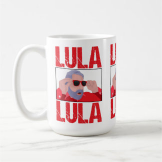 Caneca De Café Meme do Lula de Óculos de Sol