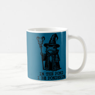 Caneca De Café Meme do Sapo Mago no Nd eu estiver