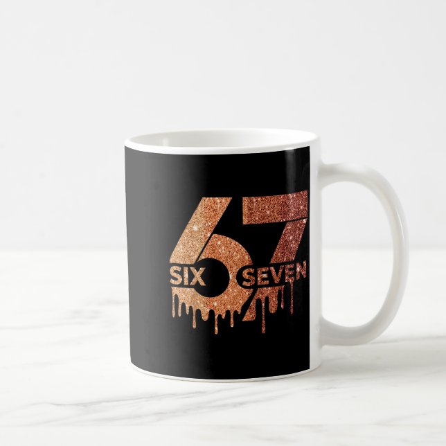 Caneca De Café Meme Engraçado 6 7 Seis Sete Mês da História Negra (Direita)