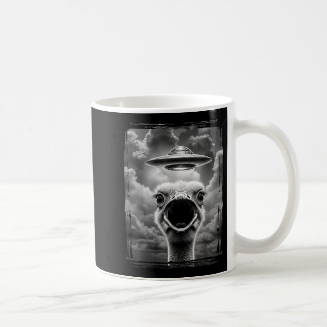 Caneca De Café Meme engraçado de Ação de Graças de peru alienígen (Direita)