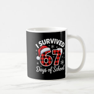 Caneca De Café Meme Engraçado Seis Sete Natal Sobrevivi 67 Dias 