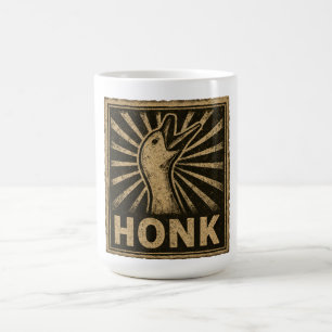 Caneca De Café Meme Galinha do Pato Engraçado Honk Goose