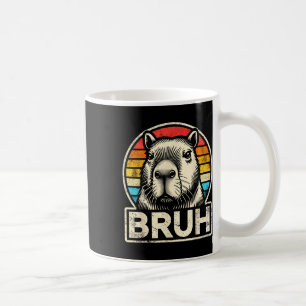 Caneca De Café Meme Graphic Capybara Bruh Engraçado Para Meninos 