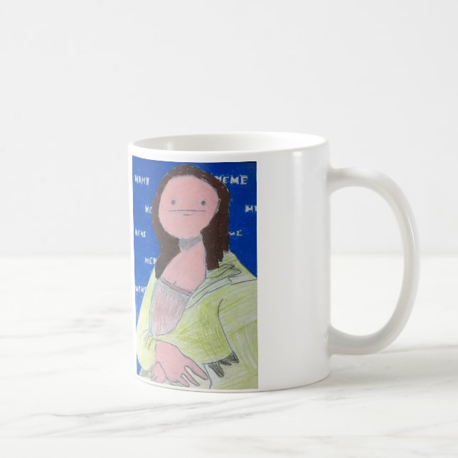 Caneca De Café Meme Lisa (Direita)