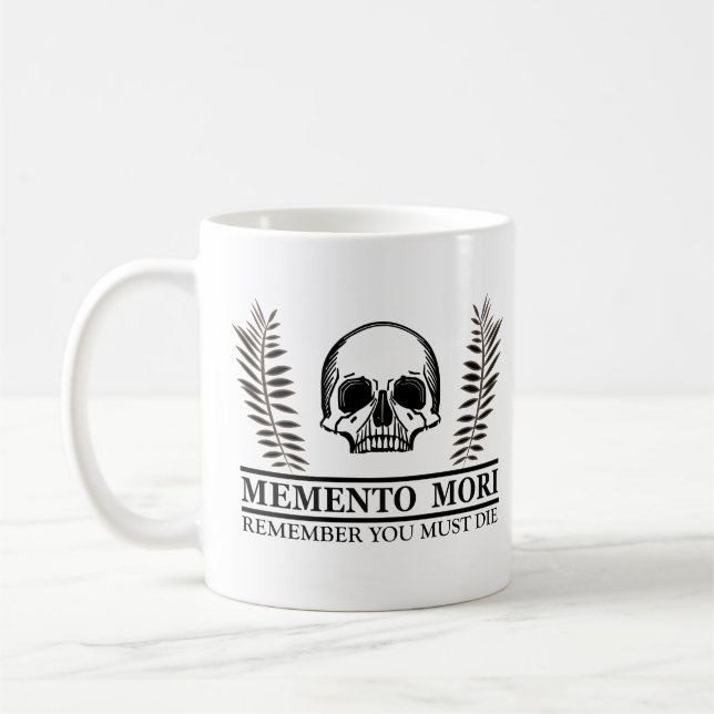 Caneca De Café Memento mori crânio (Esquerda)
