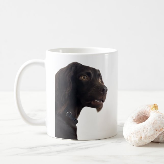 Caneca De Café Memória de Cão Confusa Mug Duplamente Lado (Com Donut)