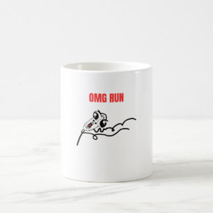 Caneca De Café Memória de Cara de Execução Omg