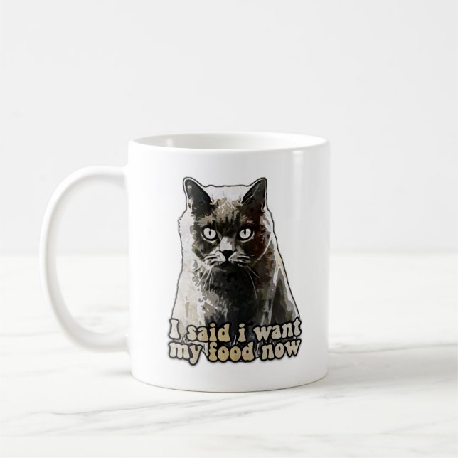 Caneca De Café Memória de gato engraçado para amantes de gatos e  (Esquerda)