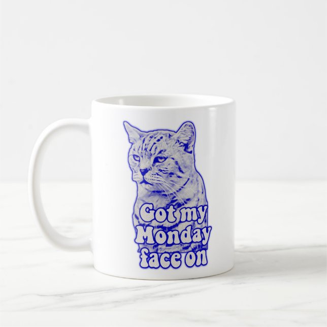 Caneca De Café Memória de gato grumpy engraçada para gatinhos e p (Esquerda)